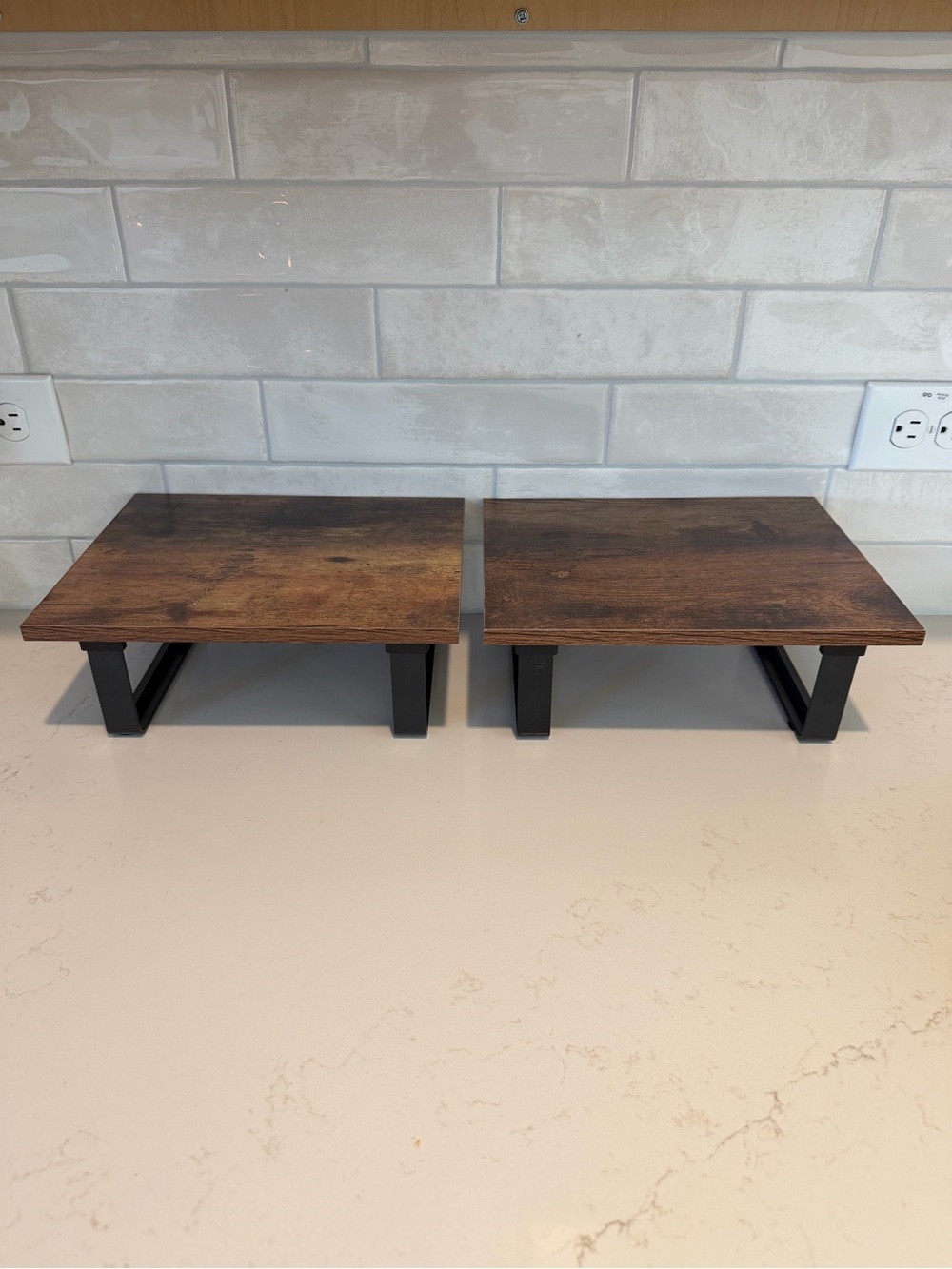 kitchen counter storage rack set